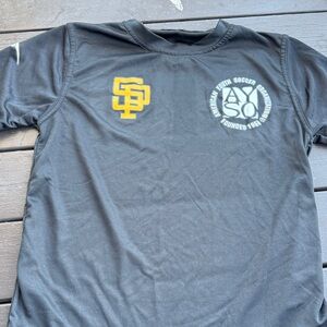 Black Soccer Jersey with Yellow Logo